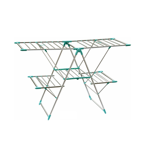 Tendedero de suelo para ropa (modelo de cuatro alas)