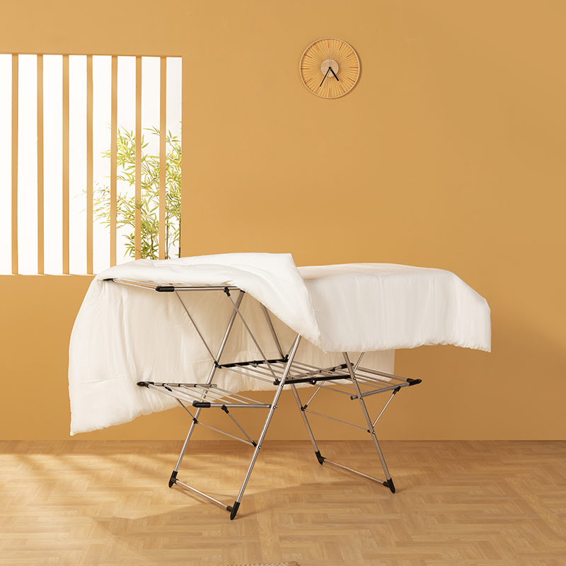 Tendedero de suelo para ropa (modelo de cuatro alas)