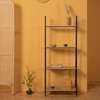 Estante de madera para almacenamiento (negro)