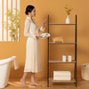 Estante de madera para almacenamiento (negro)