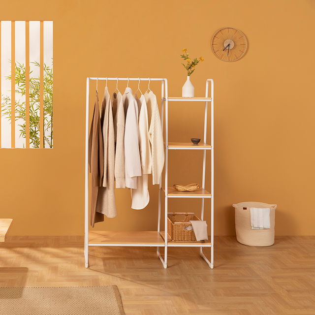 Estante de almacenamiento de tableros de madera